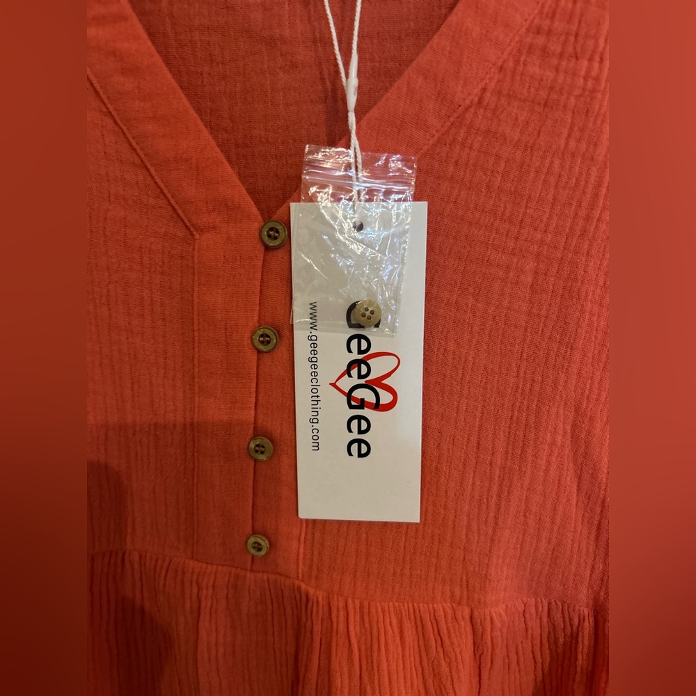 GeeGee Coral Dress - Picture 5 of 6